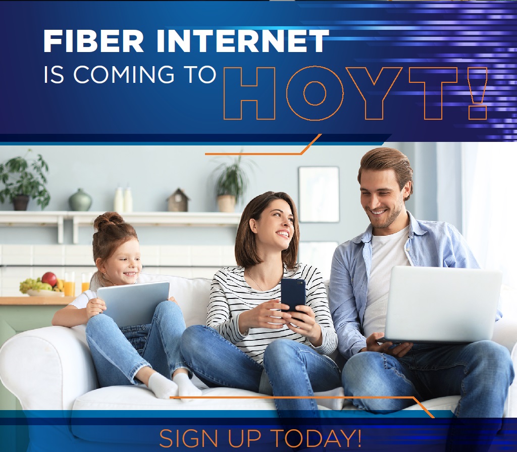 Fiber Internet is coming to Hoyt! Sign up today!